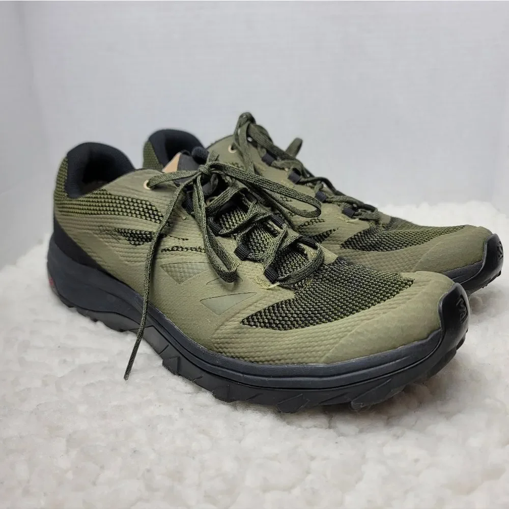 Salomon Outline Low GTX Mens Size US 10 Trail Running Hiking Shoes Olive Black Amazon.com | Salomon Men main image 3